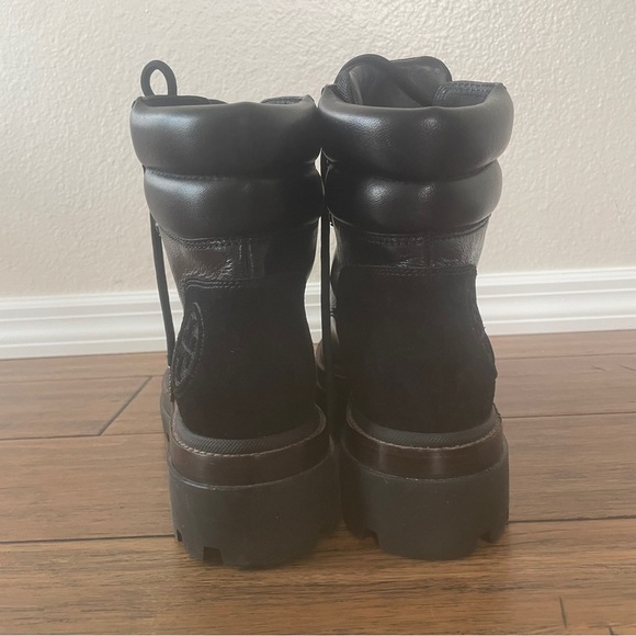 Tory Burch combat boots moto boots ankle boot Miller Lug Hiker boot chunky boots - Picture 10 of 16